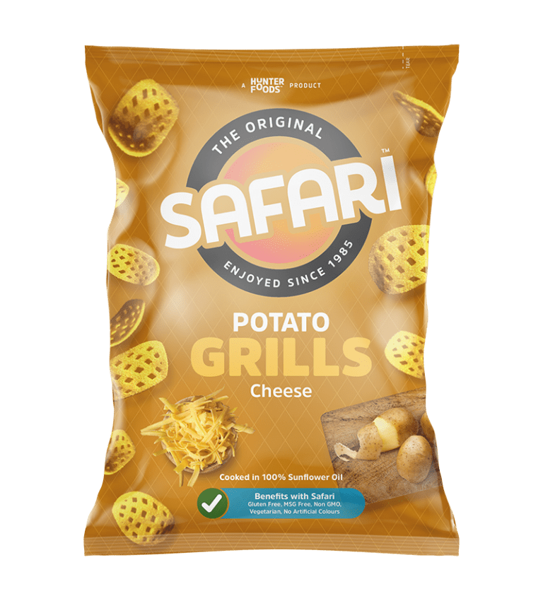 safari potato grills cheese chips pack