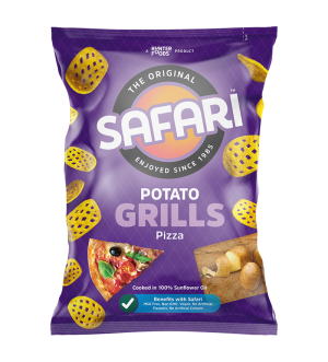safari potato grills pizza chips pack